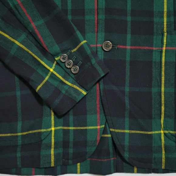 Polo Ralph Lauren Men's Green Plaid soft blazer - Picture 5 of 8